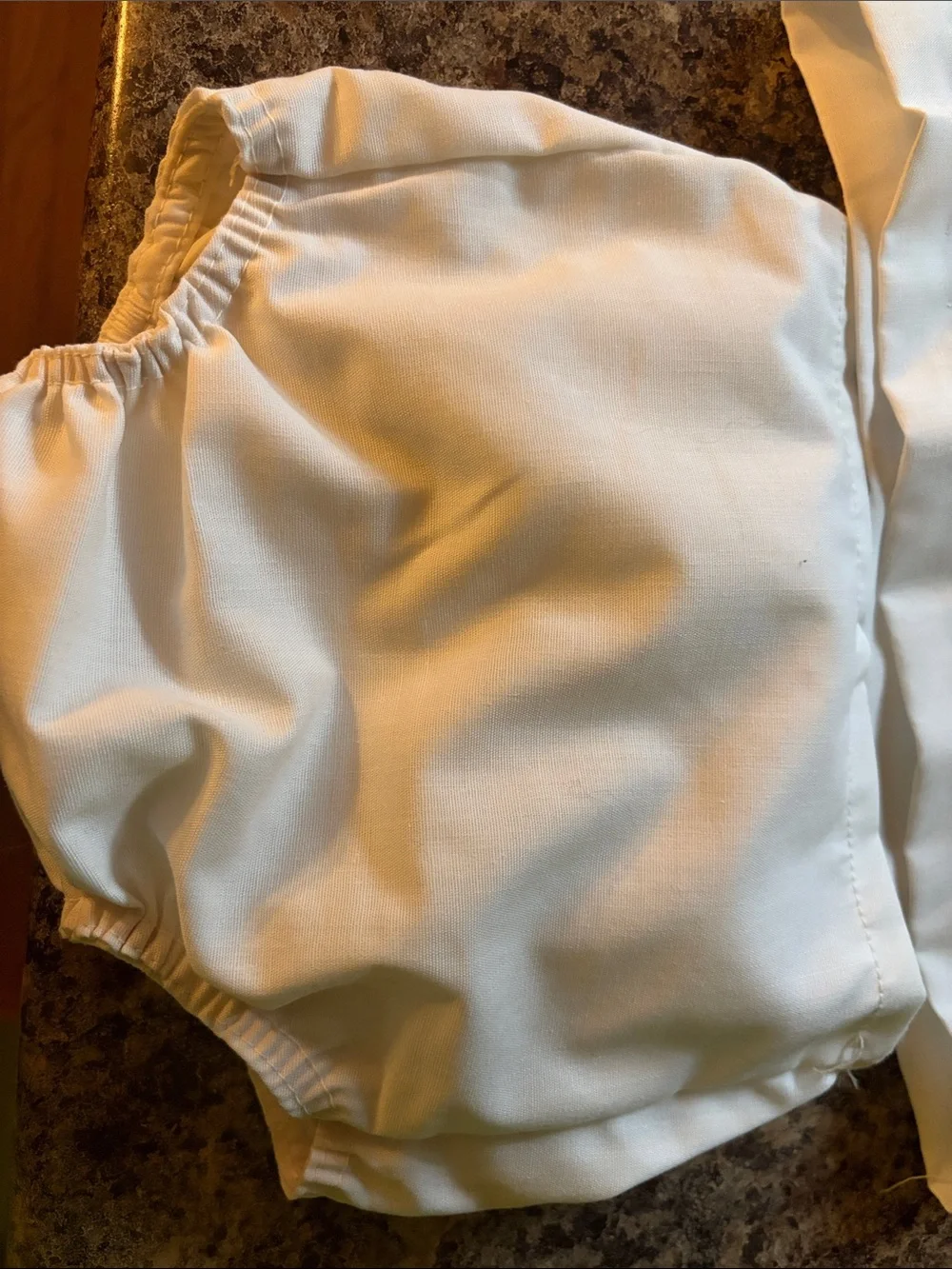 NWT Vintage Nannette White Baby Set with Red & Blue Trim size 14-18 pounds